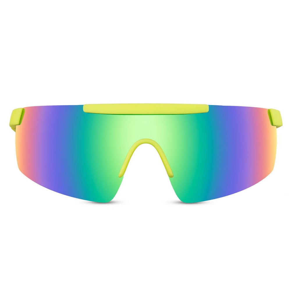Sportsbriller med spejlglas - Gul/Regnbue