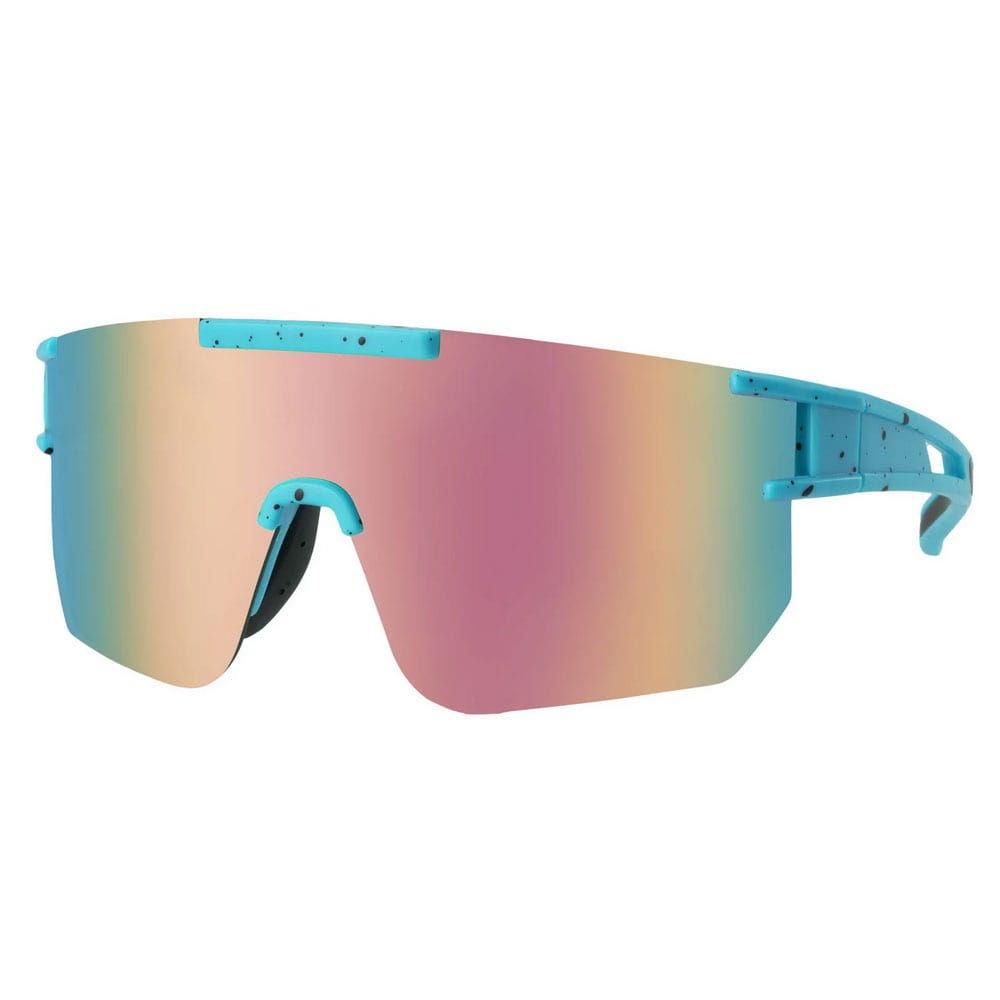 Sportsbriller med spejlglas - Blå/Regnbue