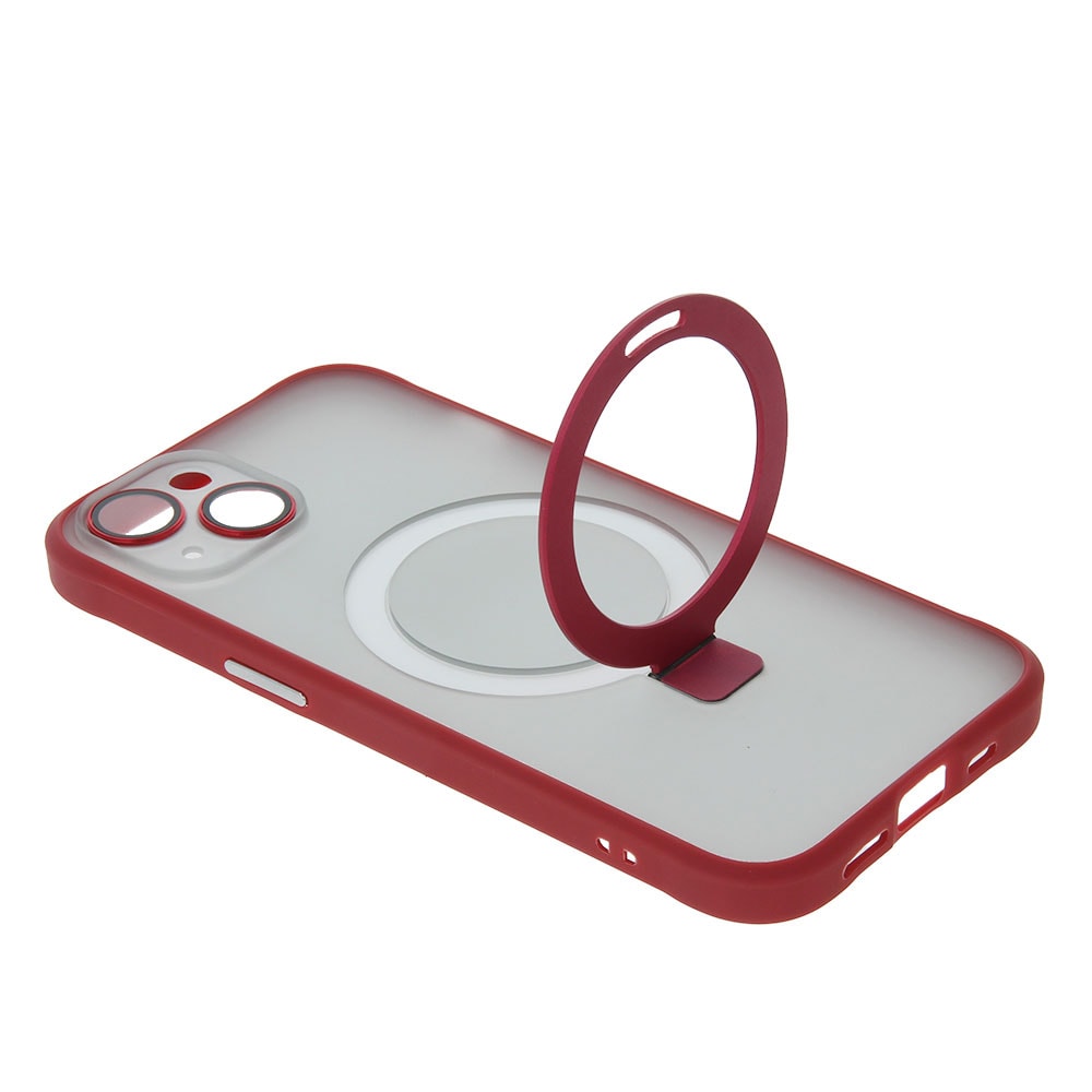 Mag Ring bagcover til iPhone 12 Pro Max - Rød
