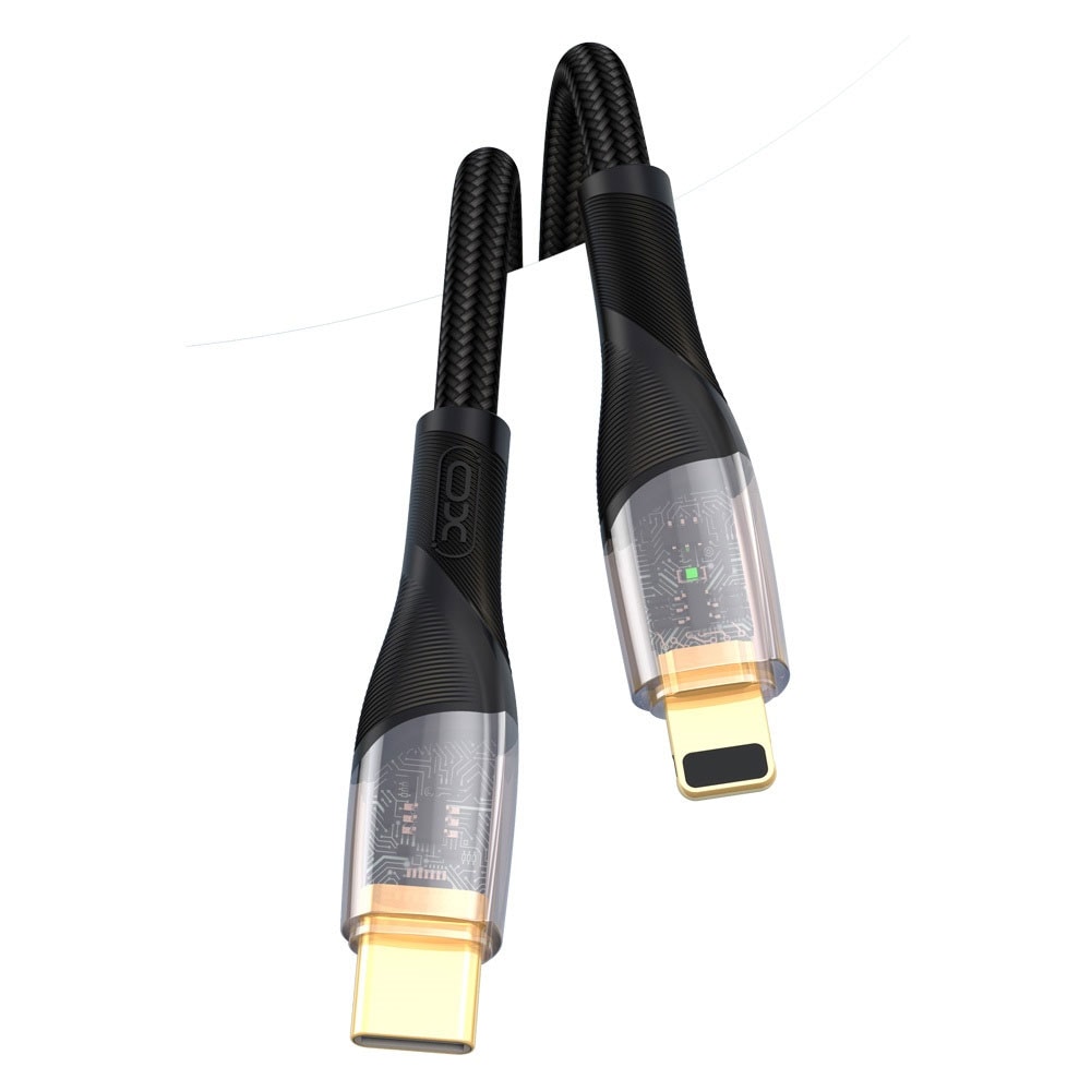 XO USB Kabel USB-C - Lightning 1m 27W - Sort
