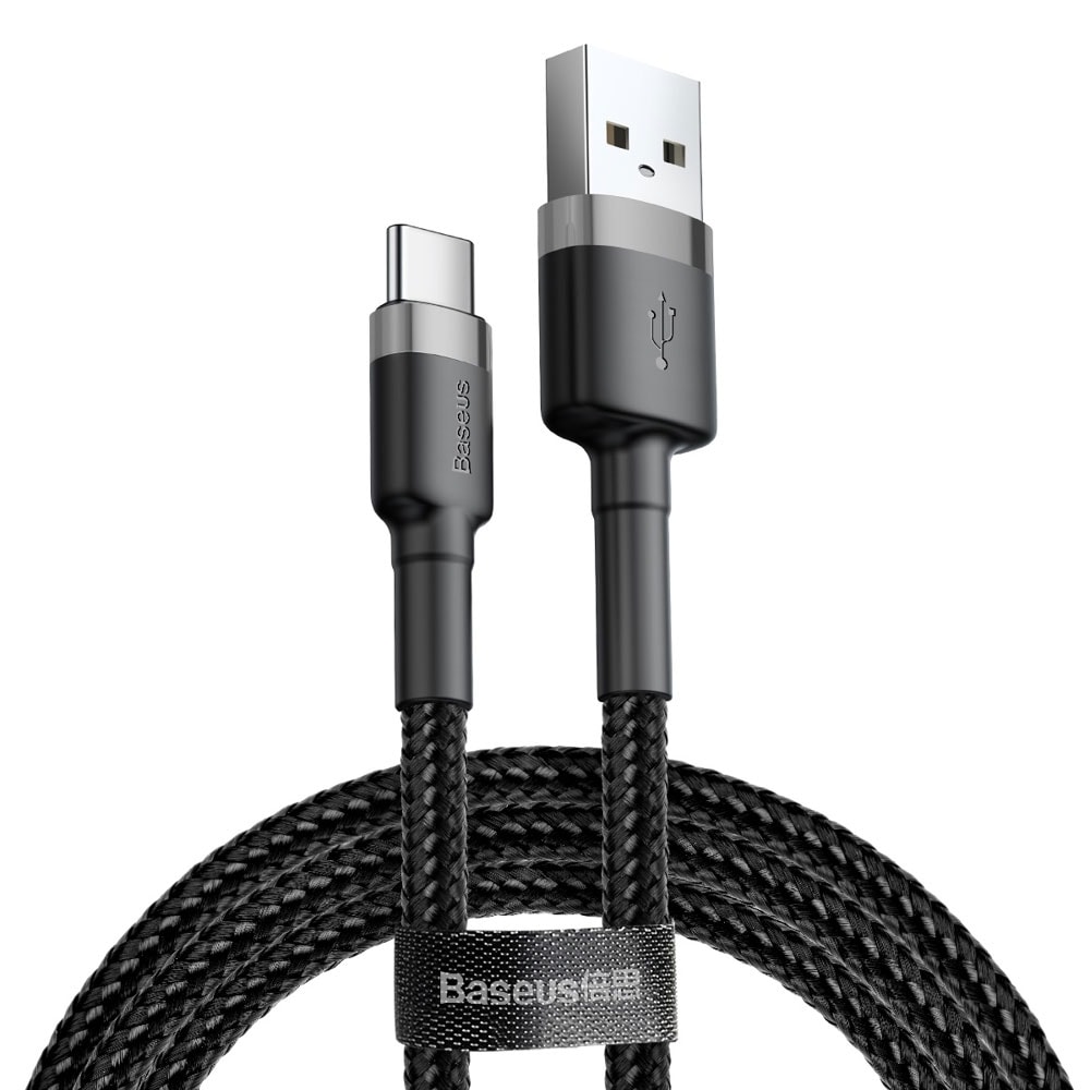 Baseus Cafule USB til USB-C-kabel 0,5m - Flettet Sort