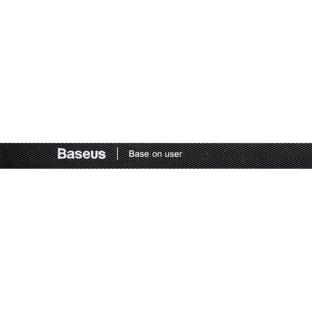 Baseus Velcrobånd til kabelhåndtering 3 m - Sort