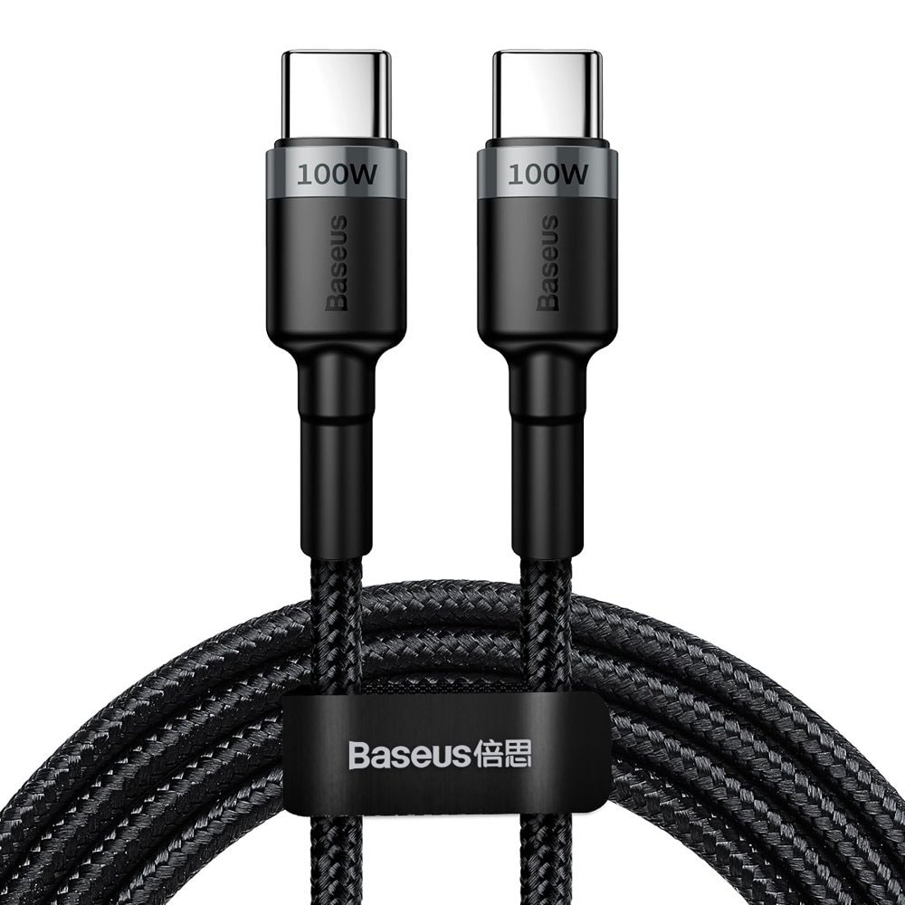 Baseus Cafule 100 W USB-C til USB-C-kabel 2 m - Flettet