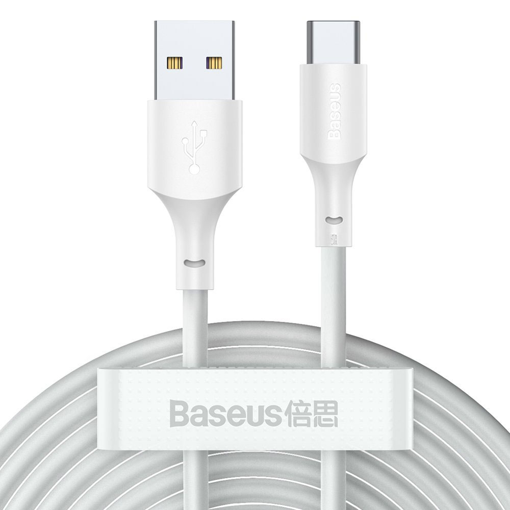 Baseus USB til USB-C-kabel 40W 1,5 m 2-pak - Hvid