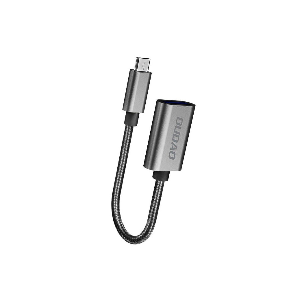 Dudao USB-adapter OTG USB 2.0 til mikro-USB - Grå