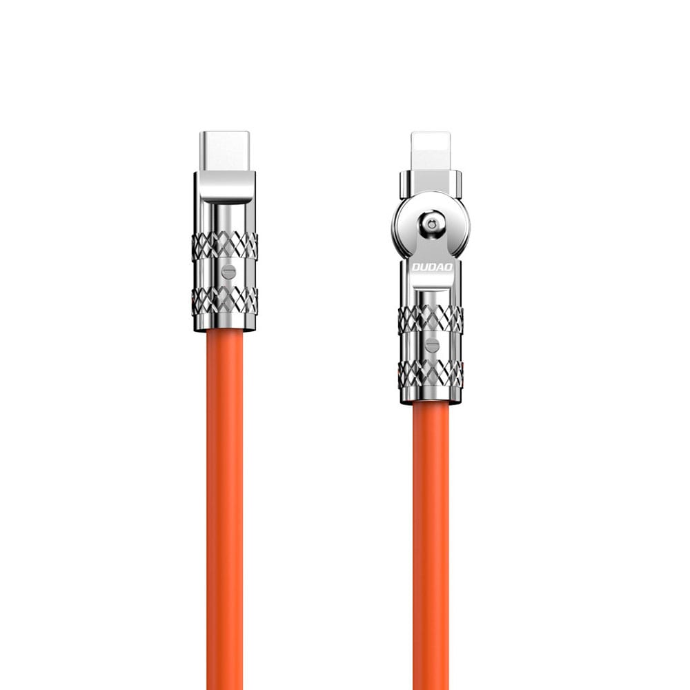 Dudao USB kabel med USB-C - vinklet Lightning 30W 1m - Orange
