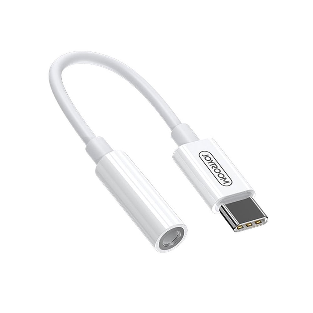 Joyroom Audio adapter 3,5 mm til USB-C - Hvid