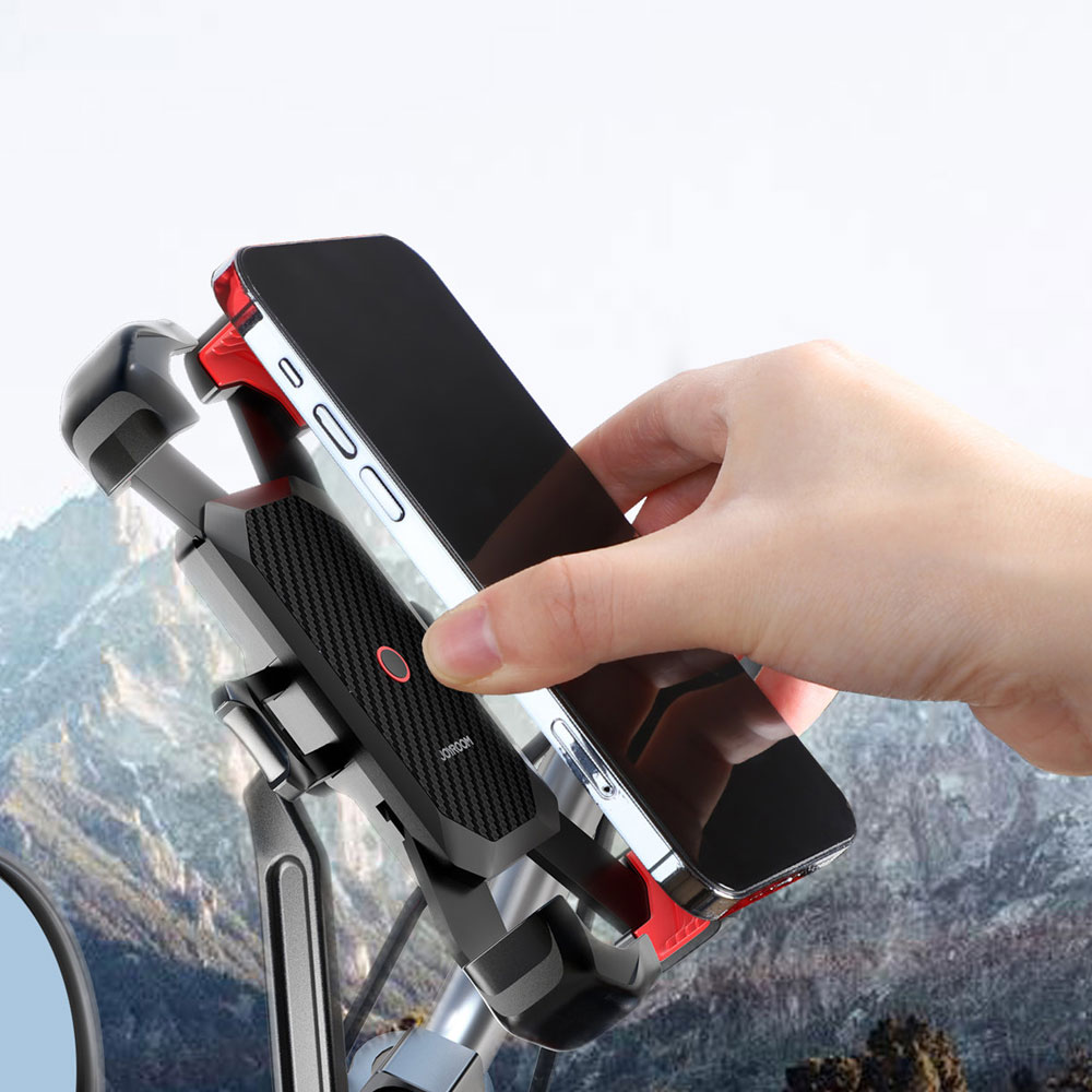 Joyroom Mobiltelefon holder til motorcykel - Sort