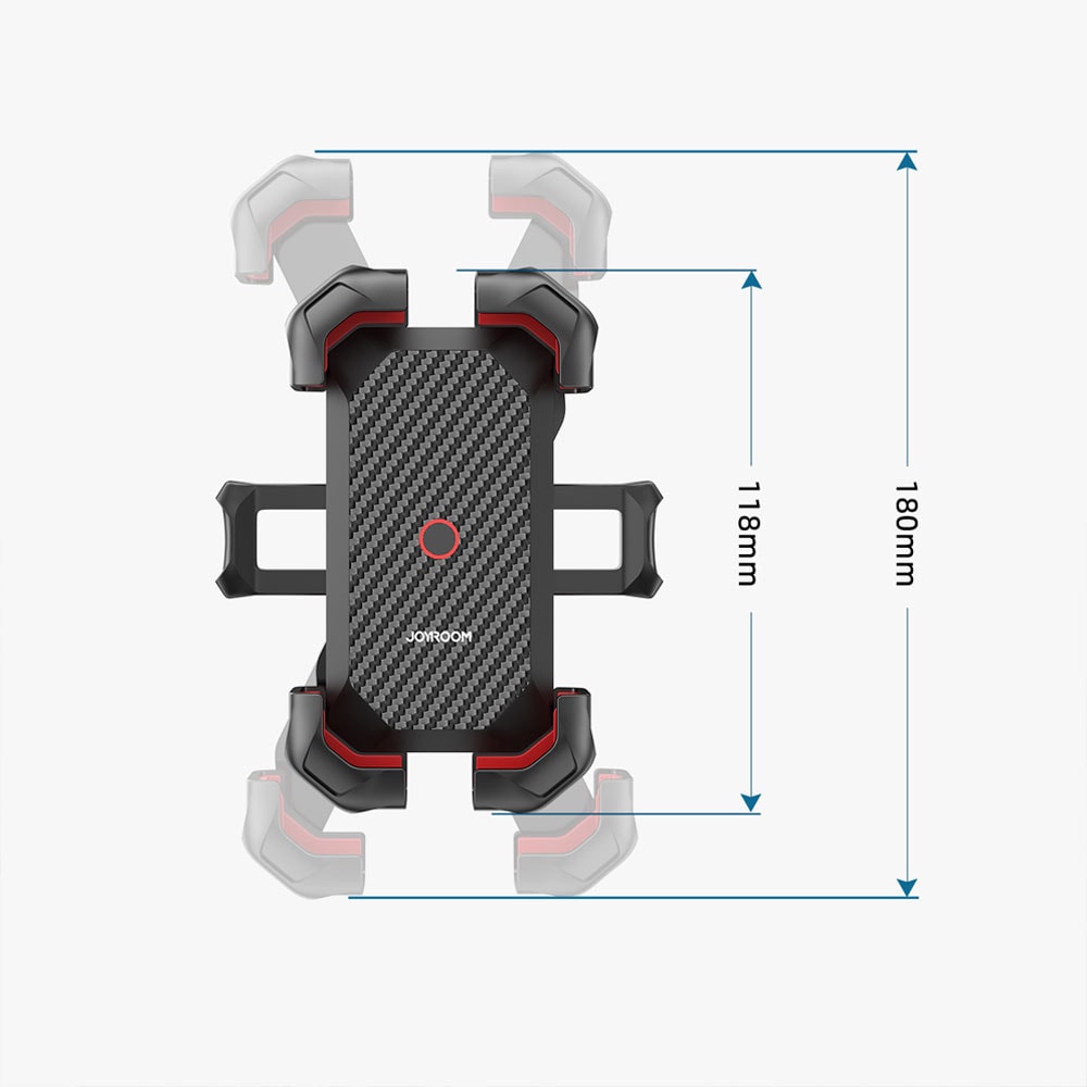 Joyroom Mobiltelefon holder til motorcykel - Sort