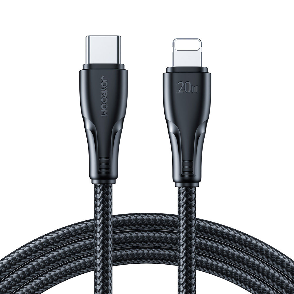 Joyroom USB-kabel USB-C til Lightning med 20W hurtigopladning 3m - Sort.
