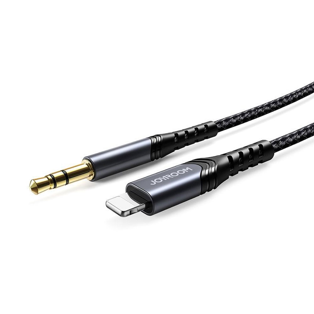 Joyroom Audio kabel 3,5mm til Lightning 1m - Sort