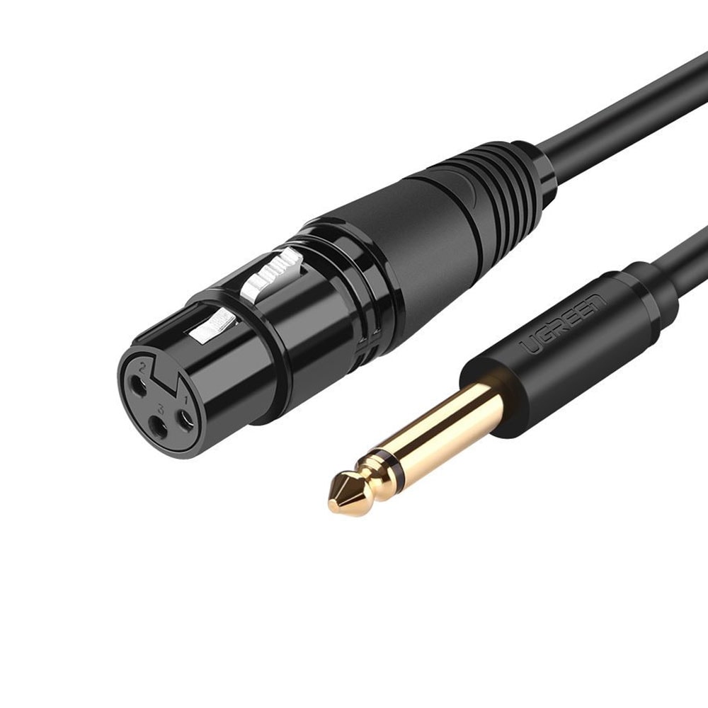 Ugreen Audio kabel XLR Hun til 6,35 mm han 2m