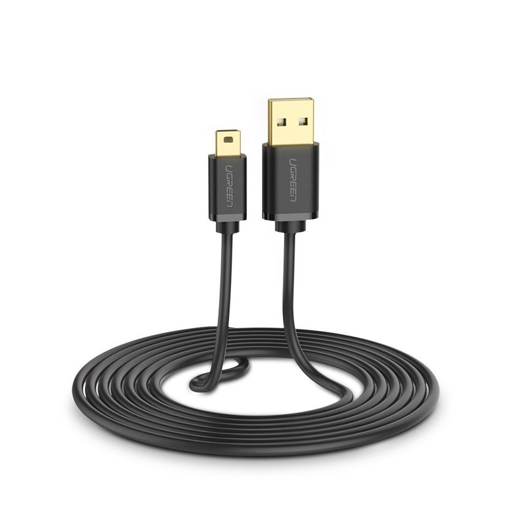 Ugreen USB-kabel USB til miniUSB 480 Mbps 3m - Sort
