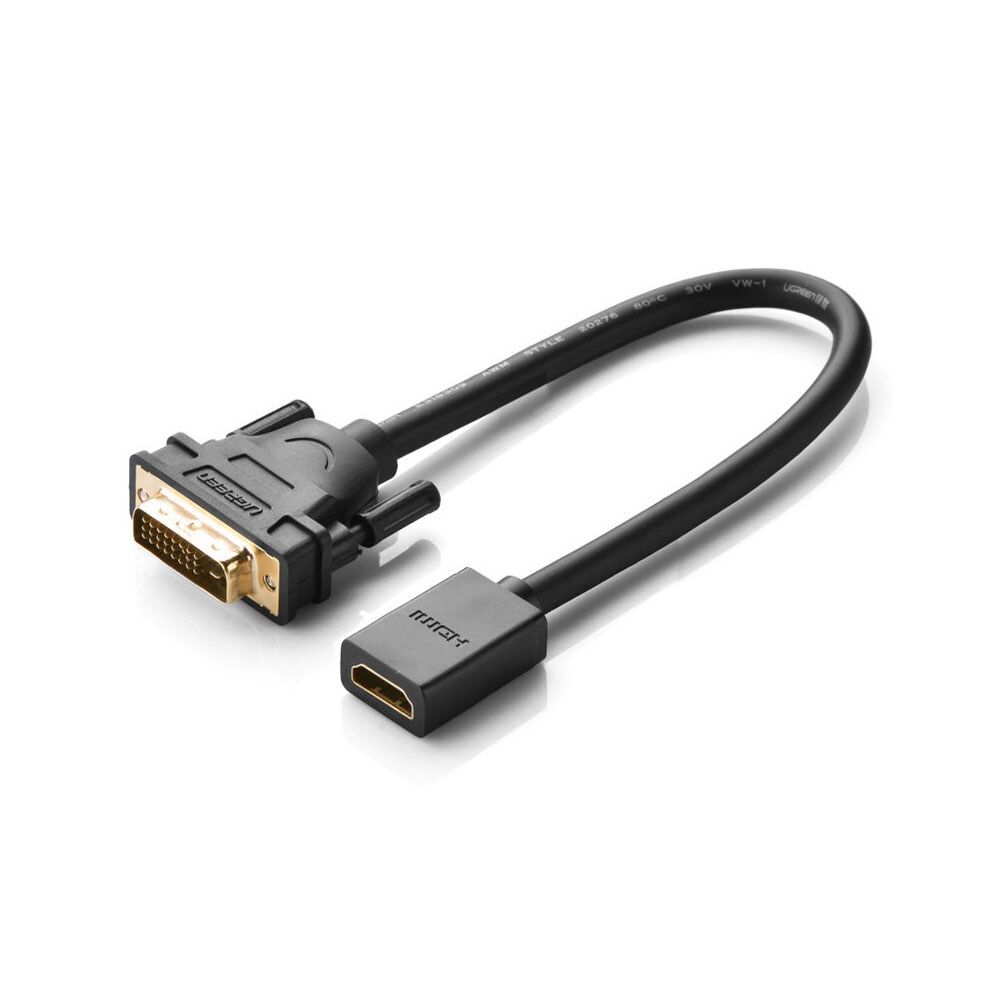 Ugreen DVI til HDMI kabel 15cm