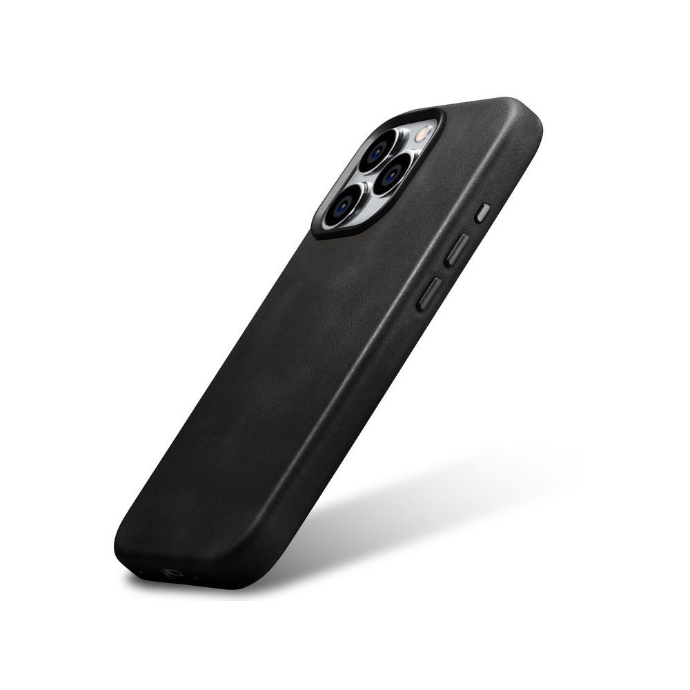 iCarer Folio Læder skal med MagSafe til iPhone 15 Pro Max - Sort