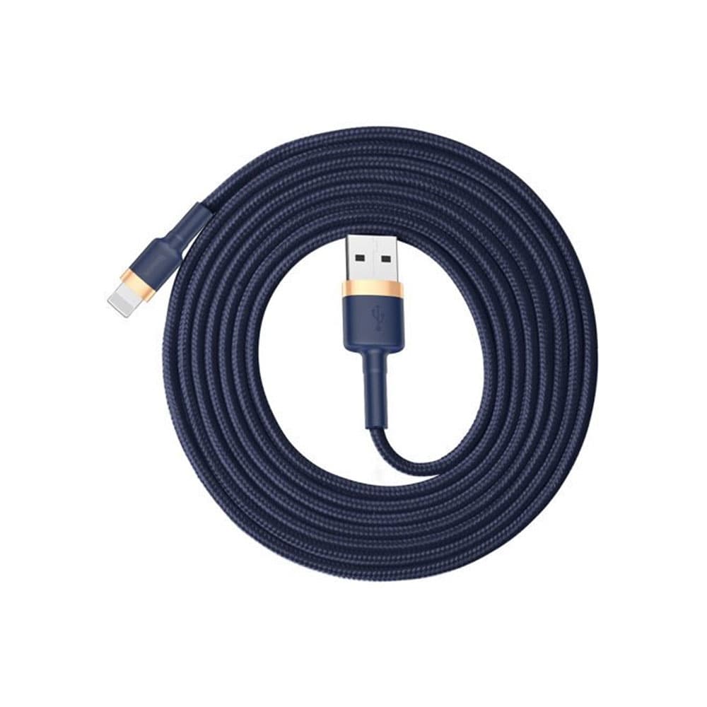 Baseus Cafule flettet USB-kabel USB til Lightning med QC3.0 1,5A 2m - Blå