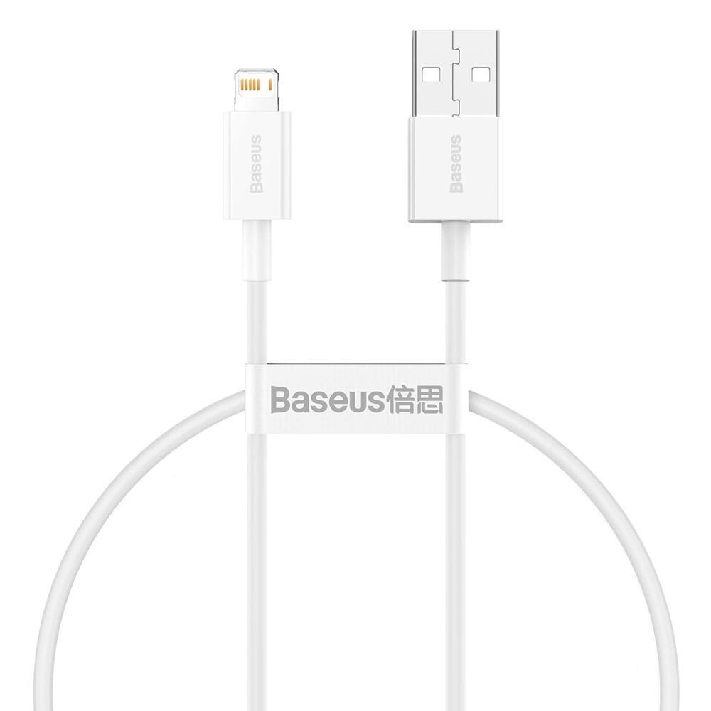 Baseus Superior USB-kabel USB til Lightning 2.4A 25cm - Hvid