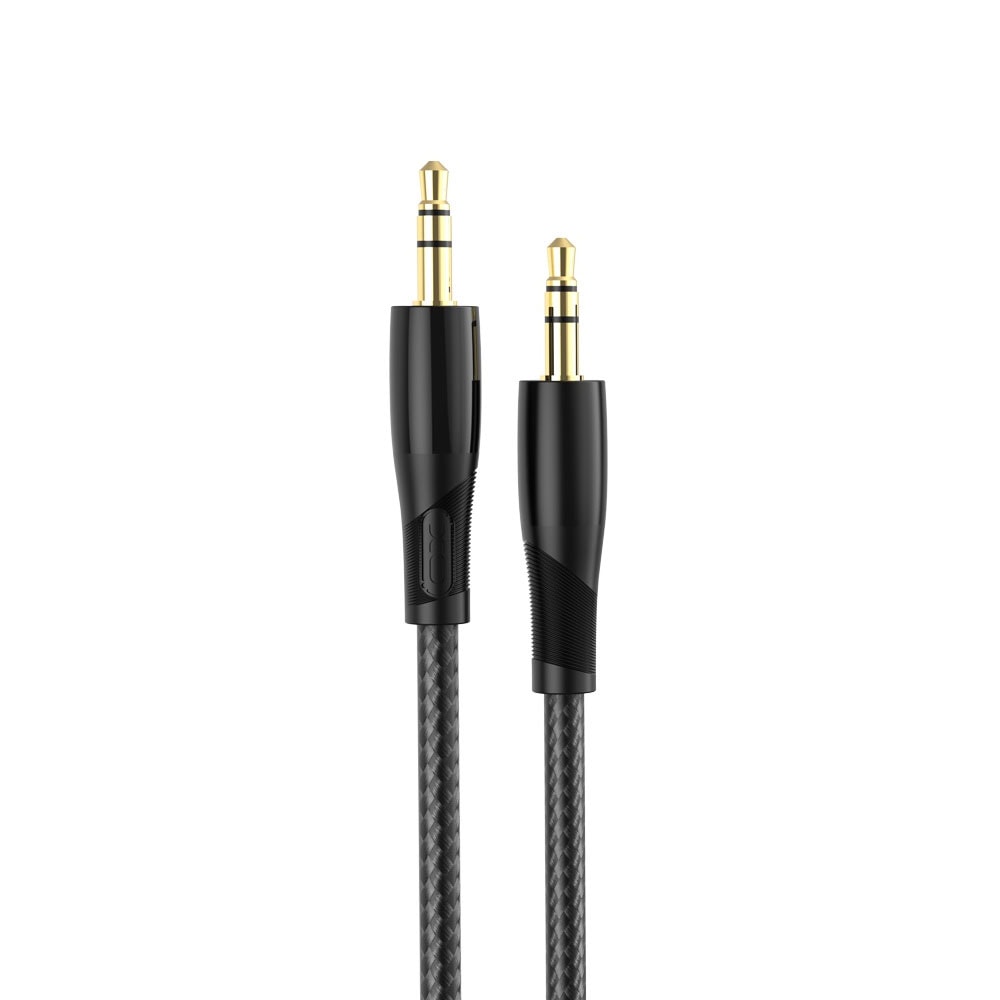 XO 3,5mm Audio kabel 1 meter - Sort