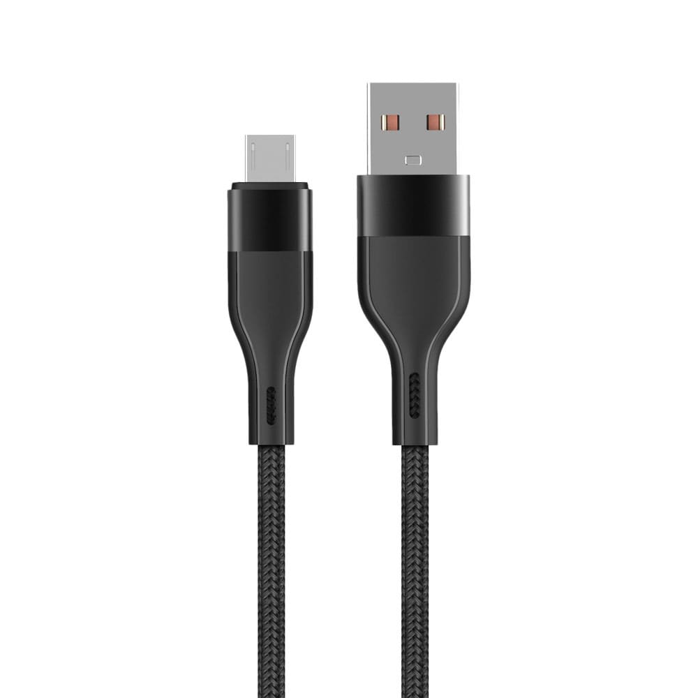 Maxlife USB-kabel USB til microUSB 2.4A 1m - Sort