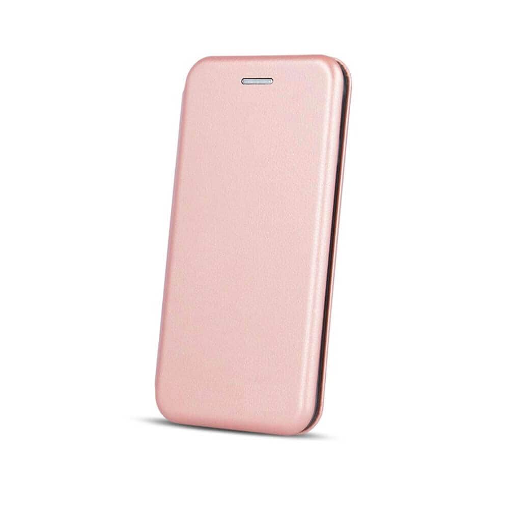 Flip cover med stativ funktion til iPhone 15 Plus rosa guld