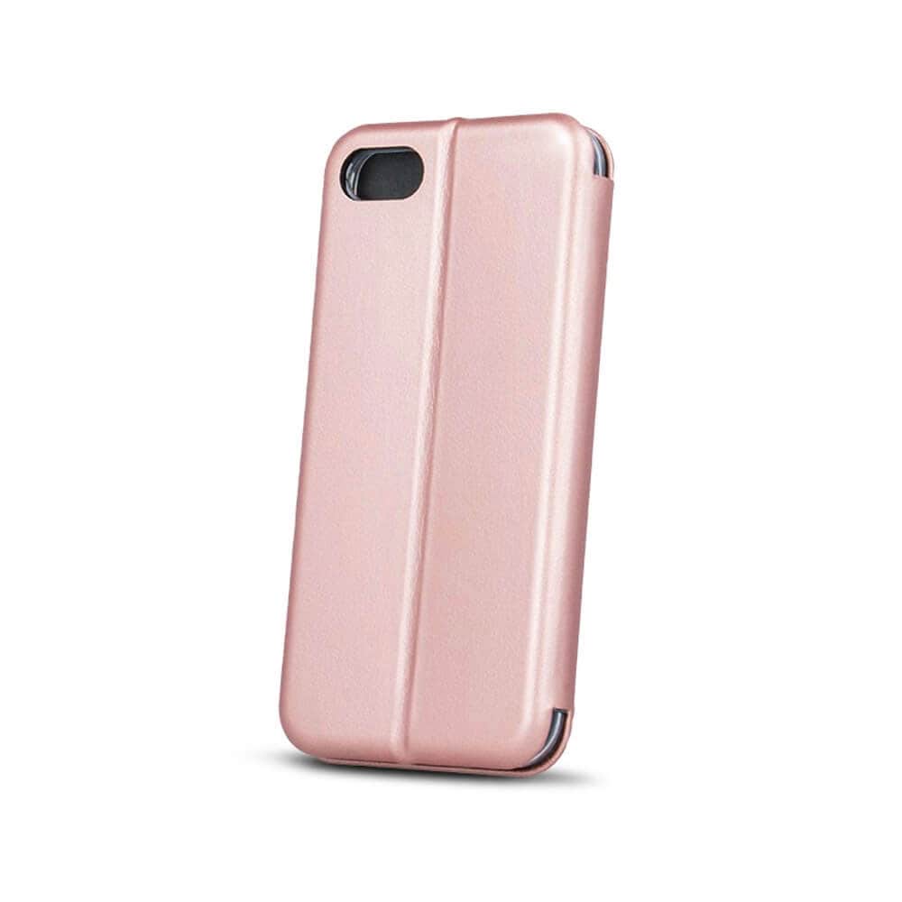 Flip cover med stativ funktion til iPhone 15 rosa guld
