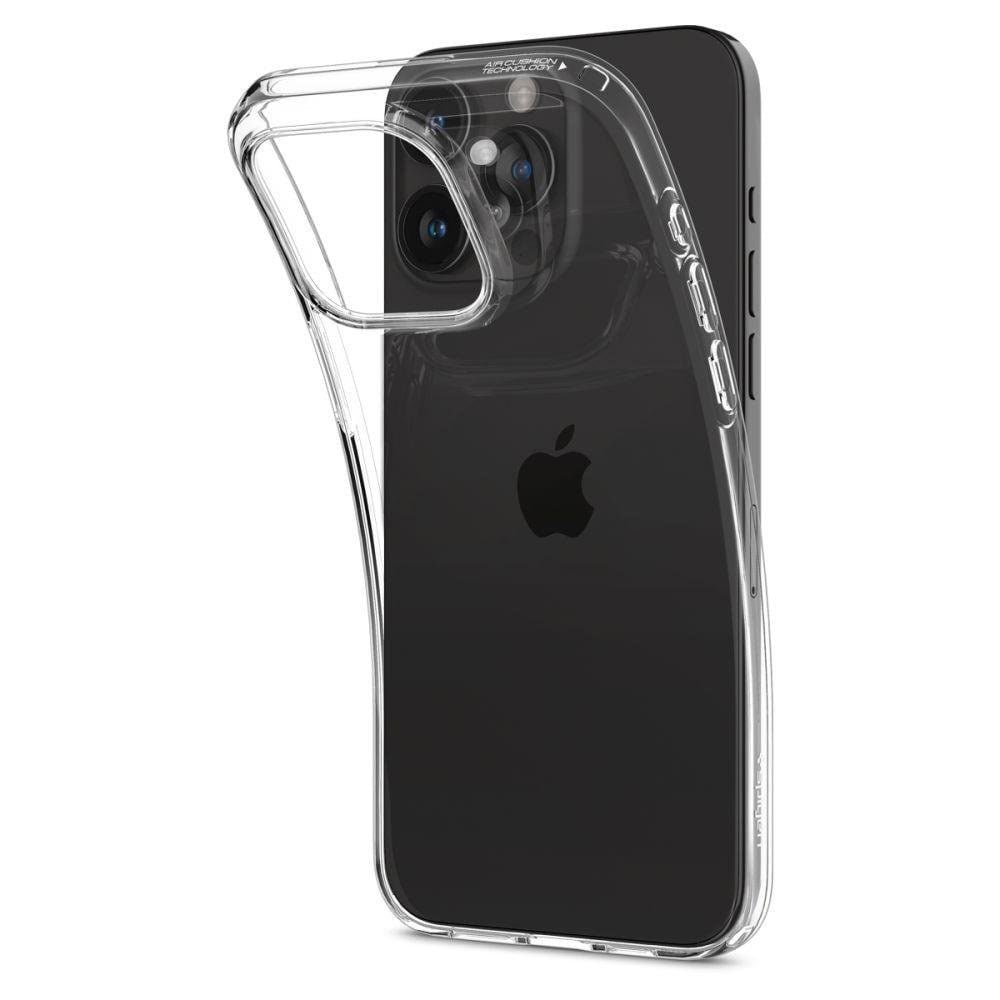Spigen Liquid Crystal Bagcover til iPhone 15 Pro Max - Krystalklart