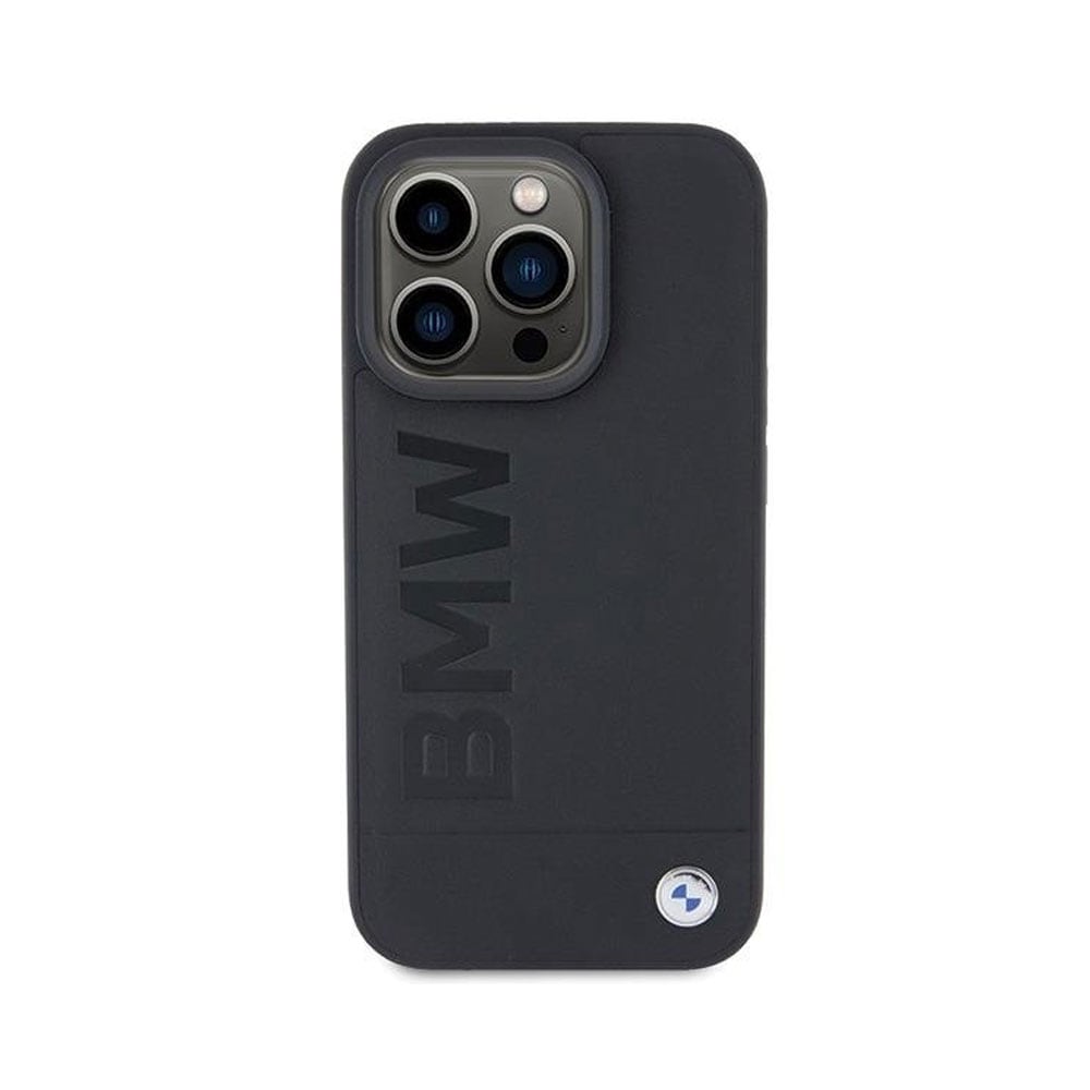 BMW Læder Taske MagSafe til iPhone 15 Pro Max - Sort