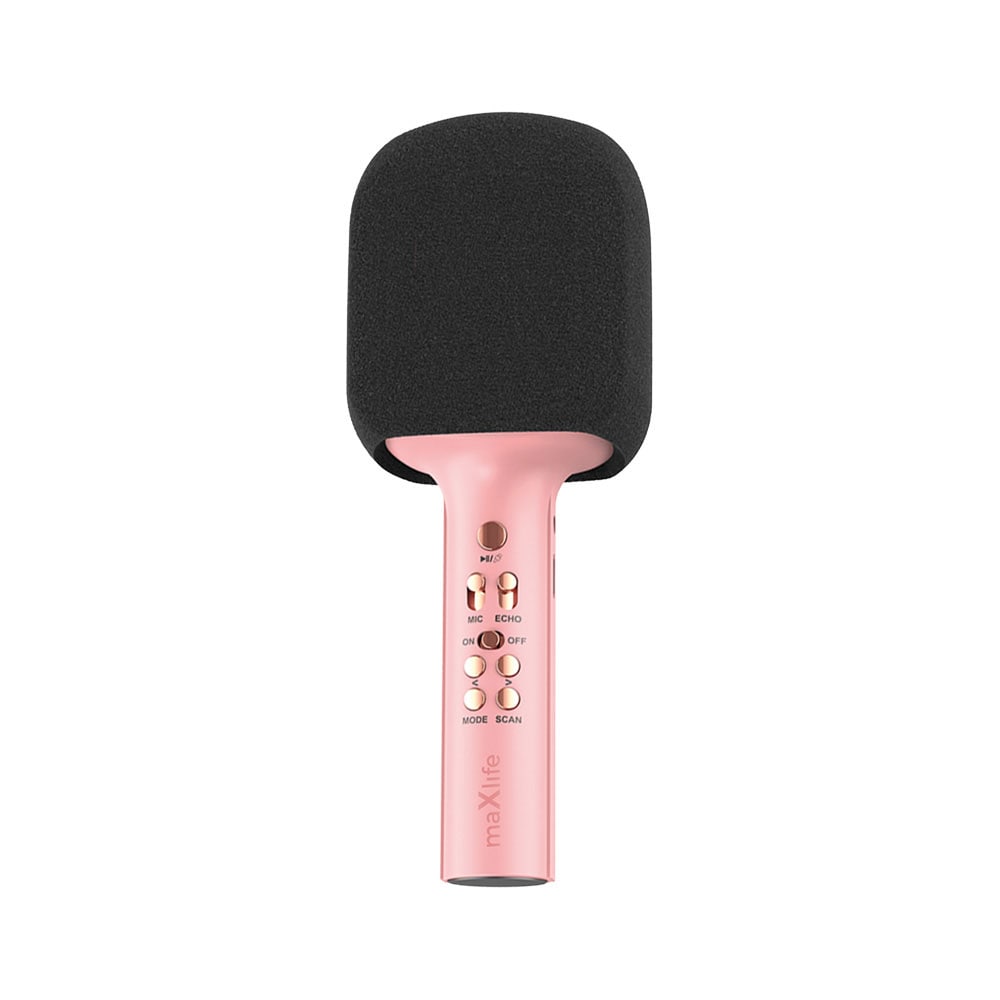 Maxlife Trådløs Karaoke Mikrofon med Højttaler - Pink