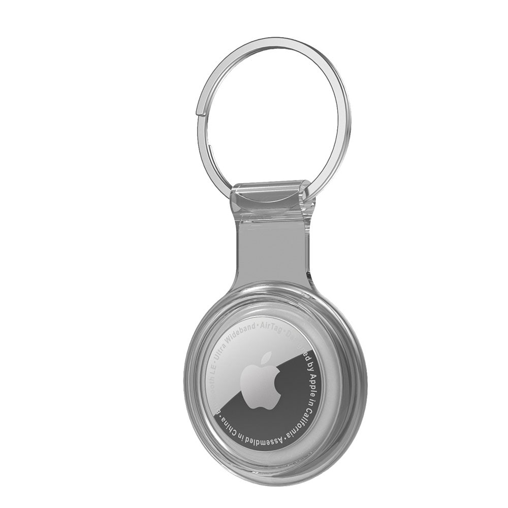 Vandtæt Airtag Holder  - Klar/Sort