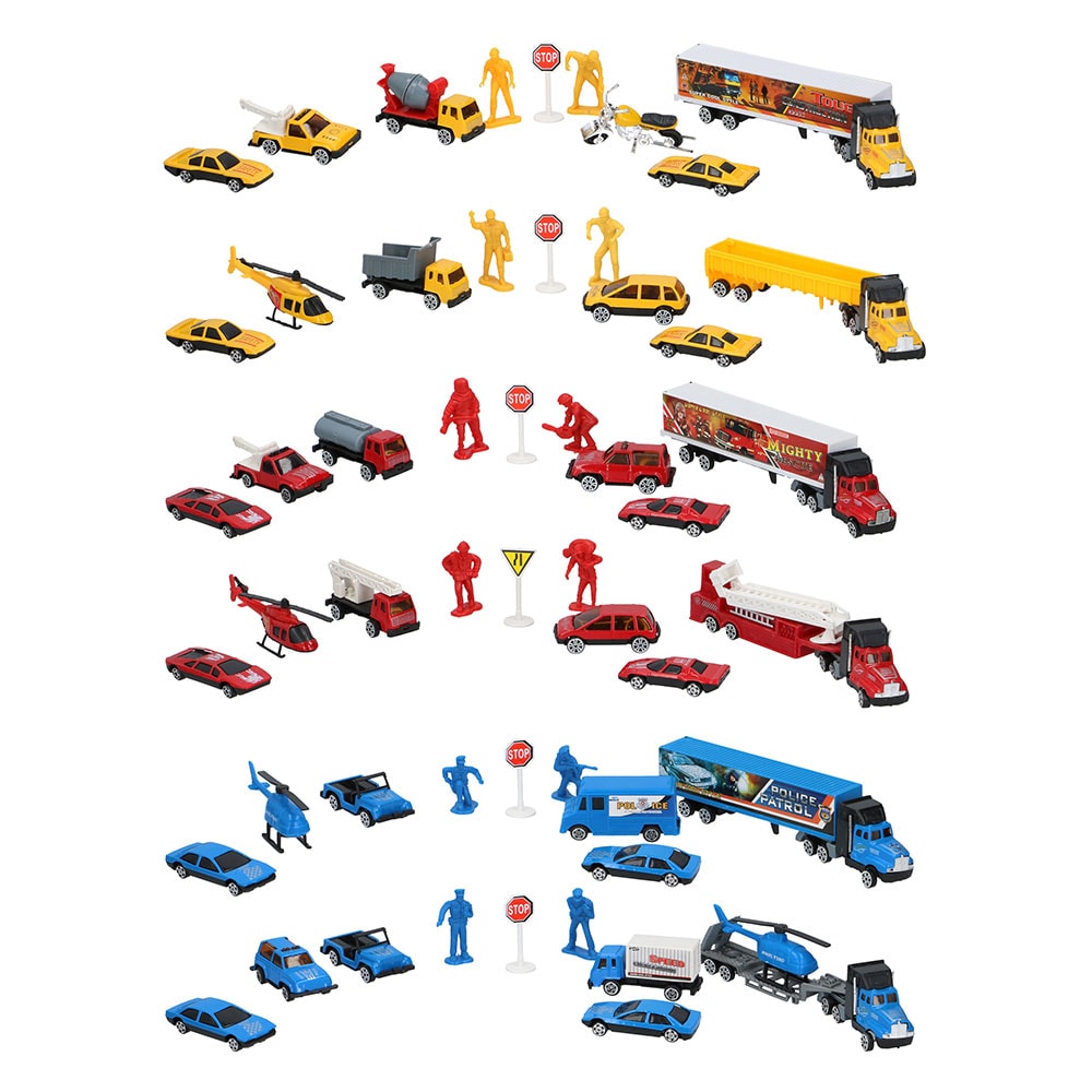 Legetøjssættet med køretøjer