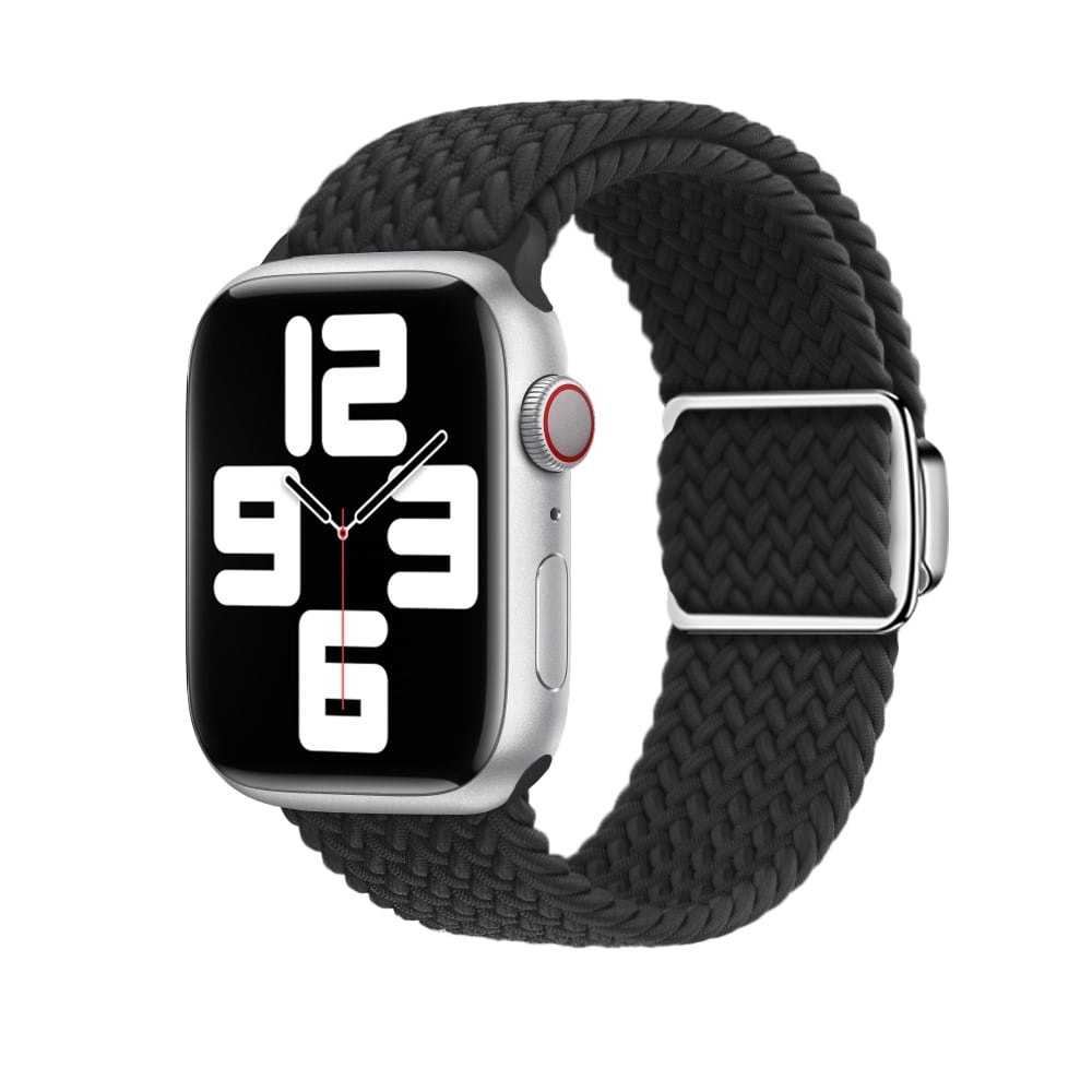 Flettet armbånd til Apple Watch 8 45mm - Sort