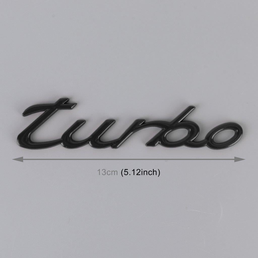 TURBO Emblem 13x3x0,3cm - Sort