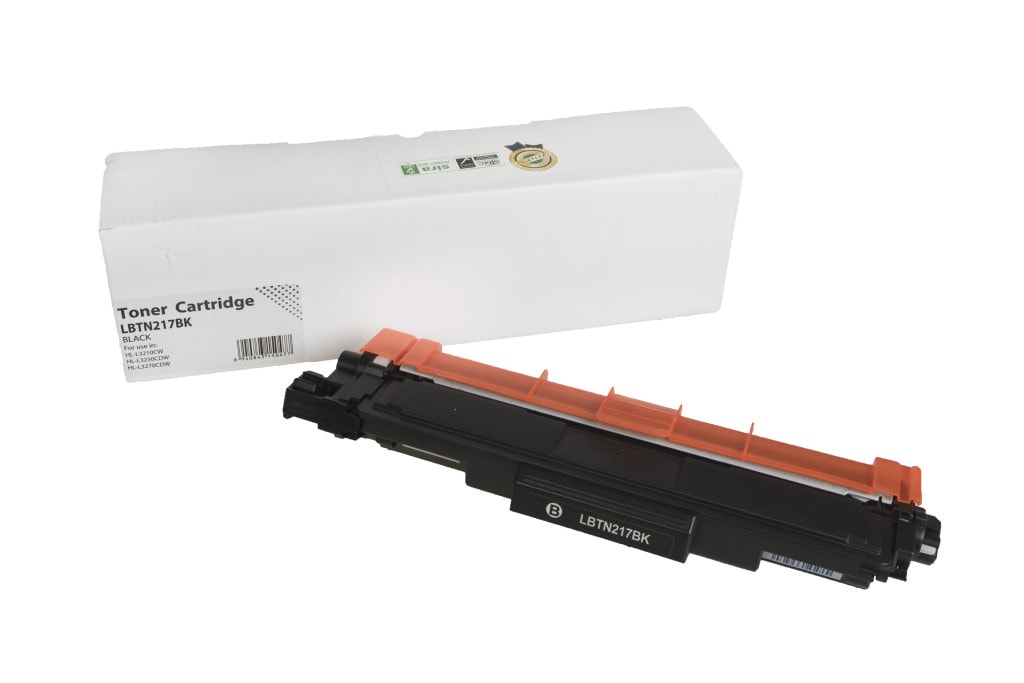 Laser Toner Brother TN217BK - Sort (Uden Chip)