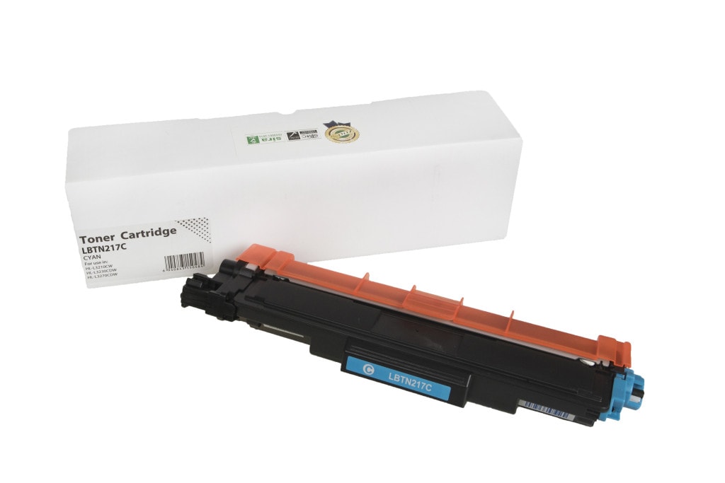 Lasertoner Brother TN217C - Cyan (Uden Chip)