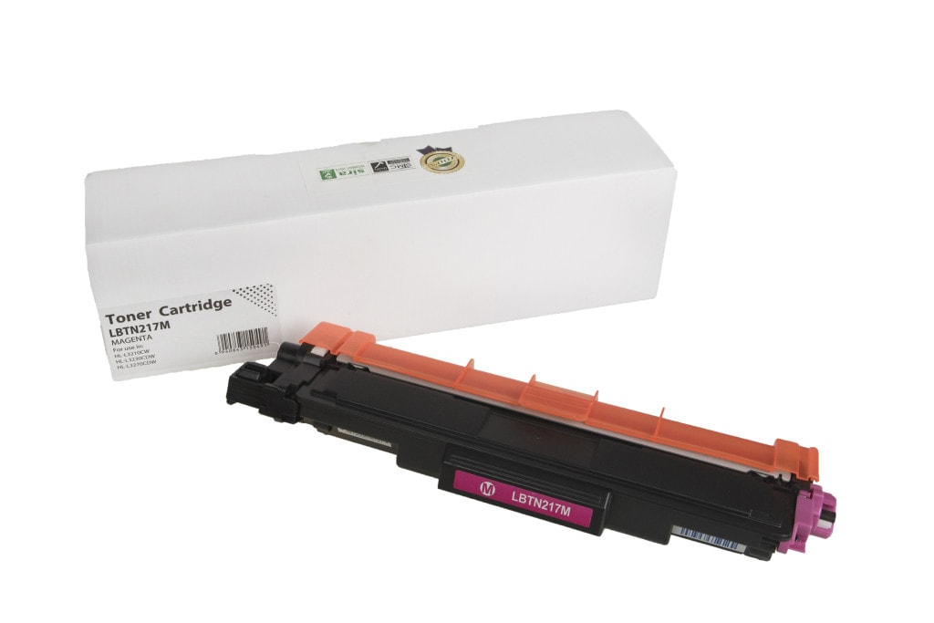 Lasertoner Brother TN217M - Magenta (Uden Chip)