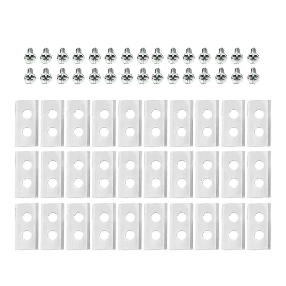 Plæneklipperkniv 18x36mm med 7mm skrue 30-pak
