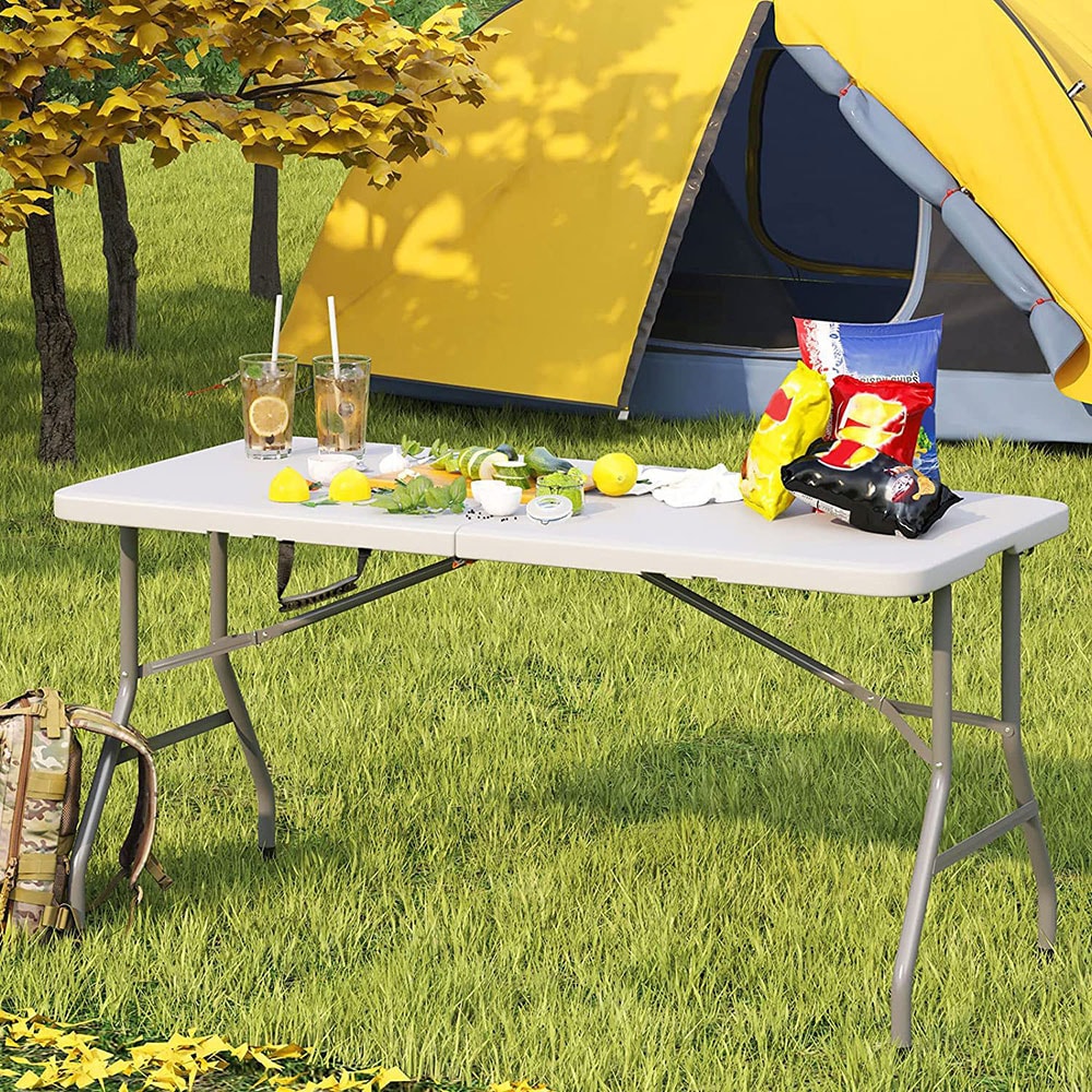Sammenklappeligt campingbord 180x74cm