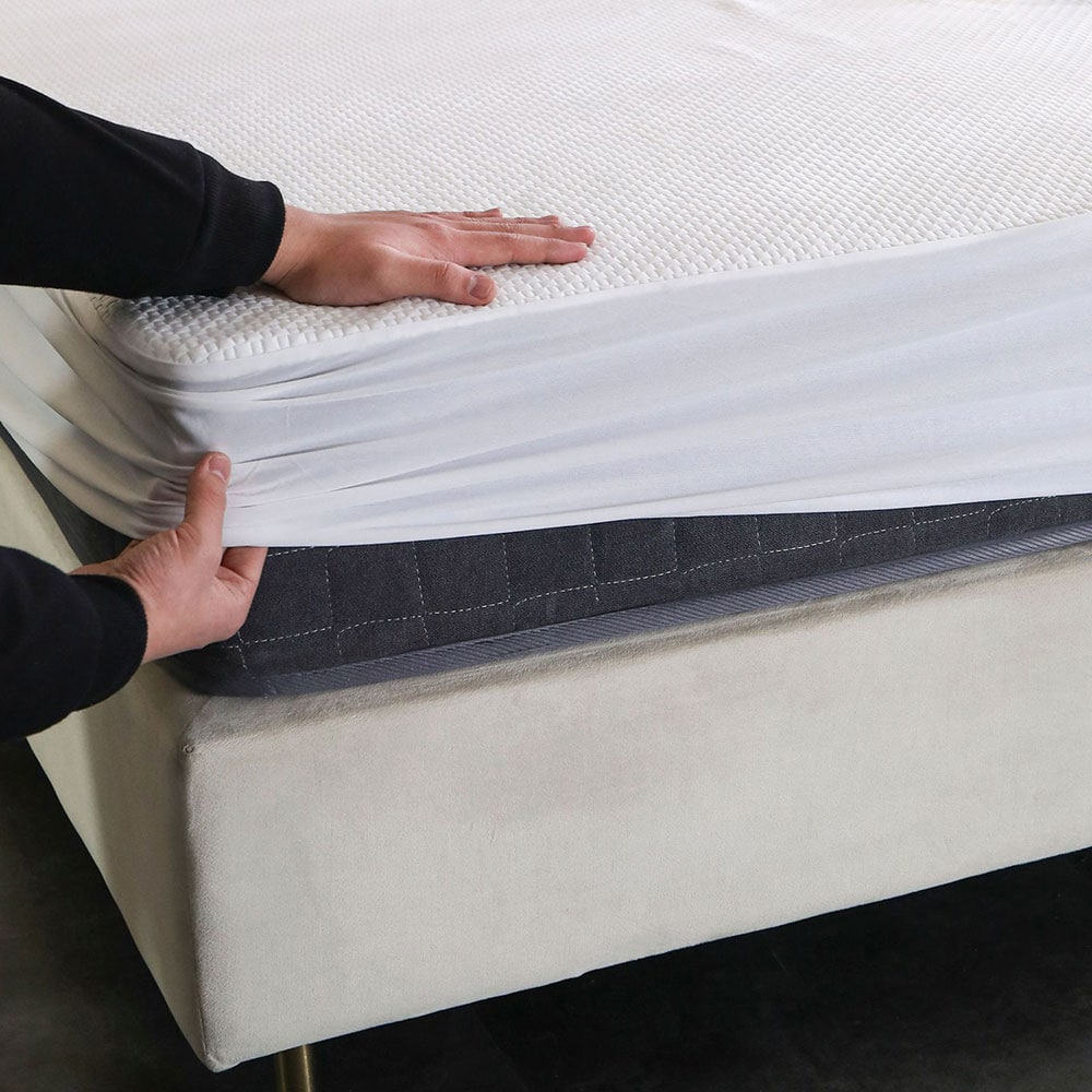Bambus Fitted Sheet 180x200cm - Hvid