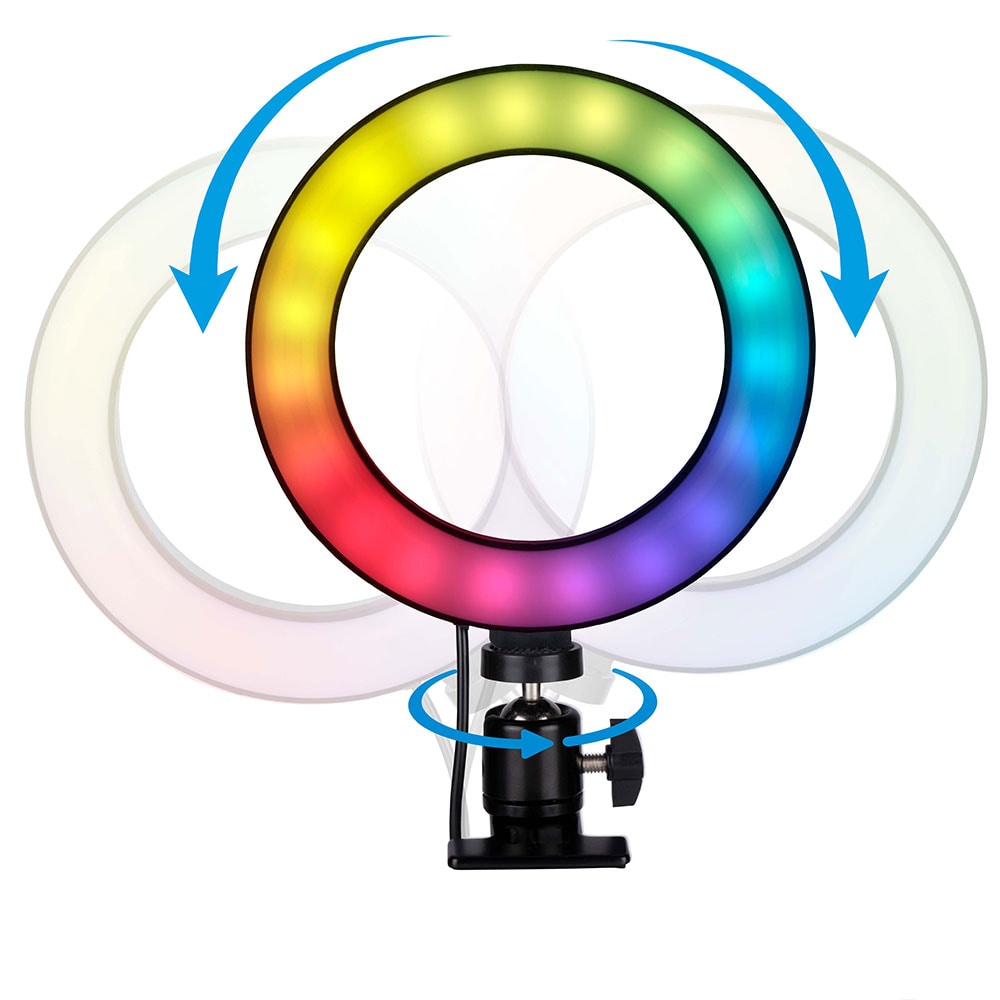 Grundig LED-ring med in-line fjernbetjening og RGB farver 15,6 cm