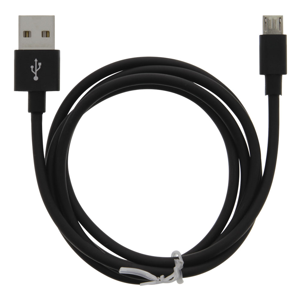 Moba USB kabel USB til MicroUSB 2.4A 1m - Sort