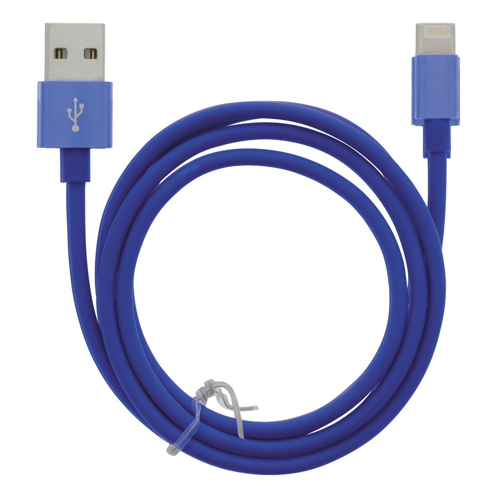 Moba USB kabel USB til Lightning 2.4A 1m - Blå