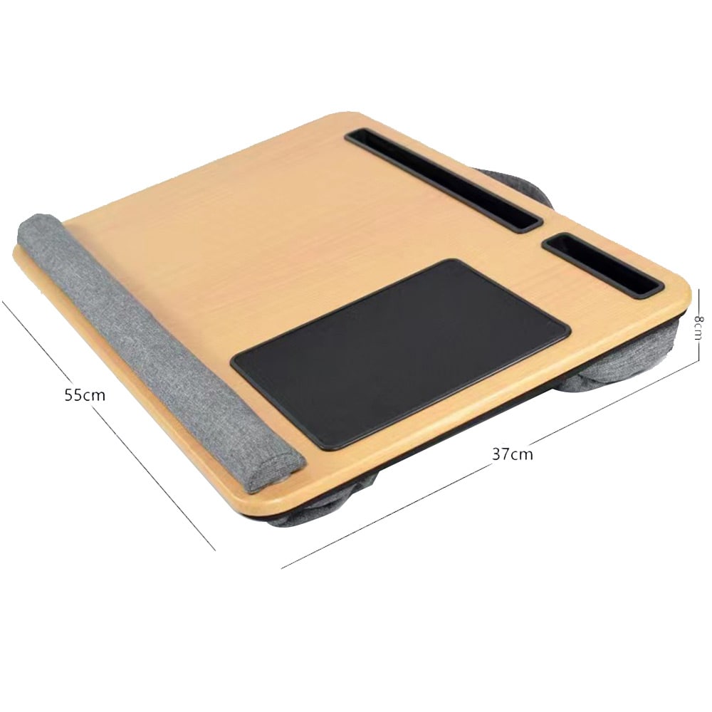 Laptopbord / laptopstøtte med pude – sengebord til bærbar computer og tablet