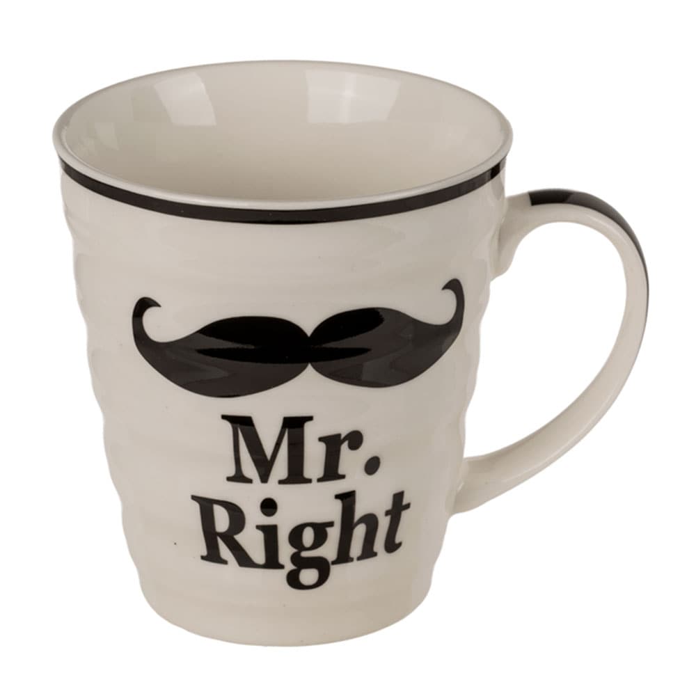 Porcelænskrus - Mr Right & Mrs Always Right