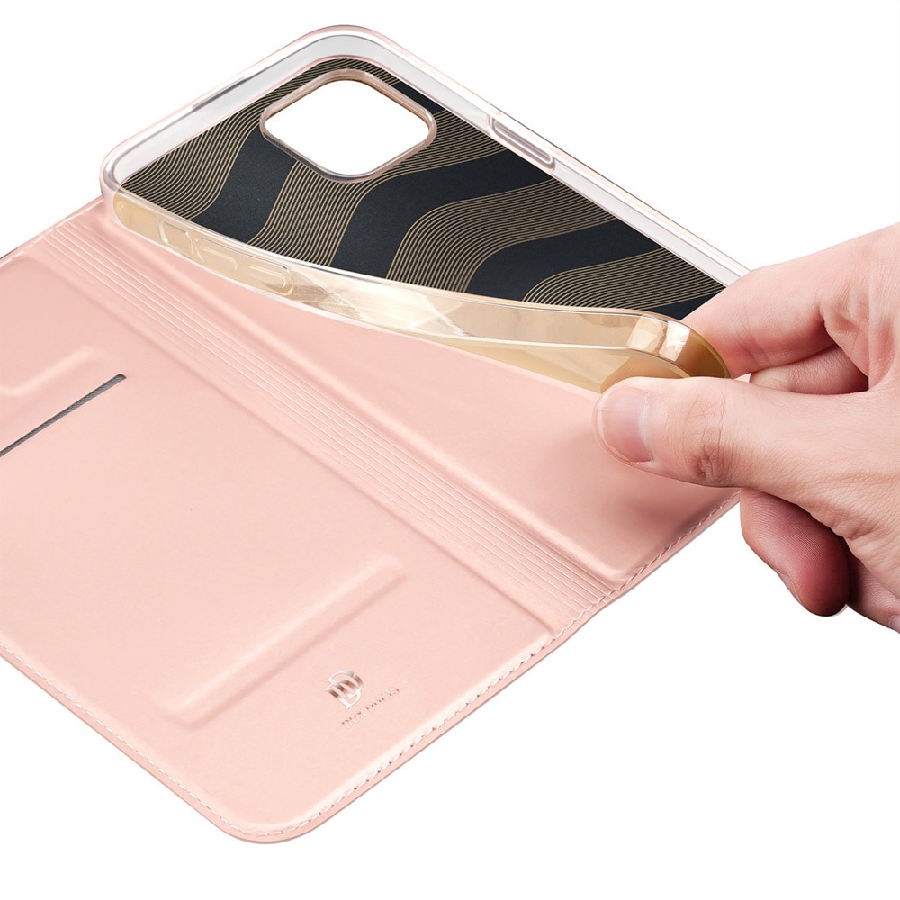 Dux Ducis Skin Pro Flip Cover til iPhone 15 - Pink