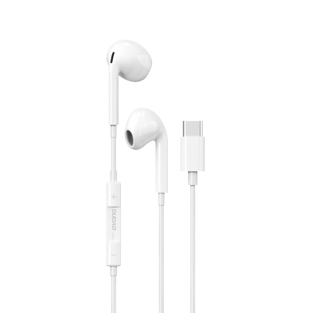 Dudao In-Ear Headset med USB-C stik - Hvid
