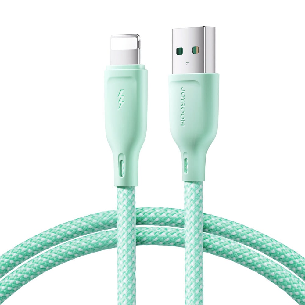 Joyroom Multi-Color USB-kabel - USB til Lightning 3A 1m - Grøn