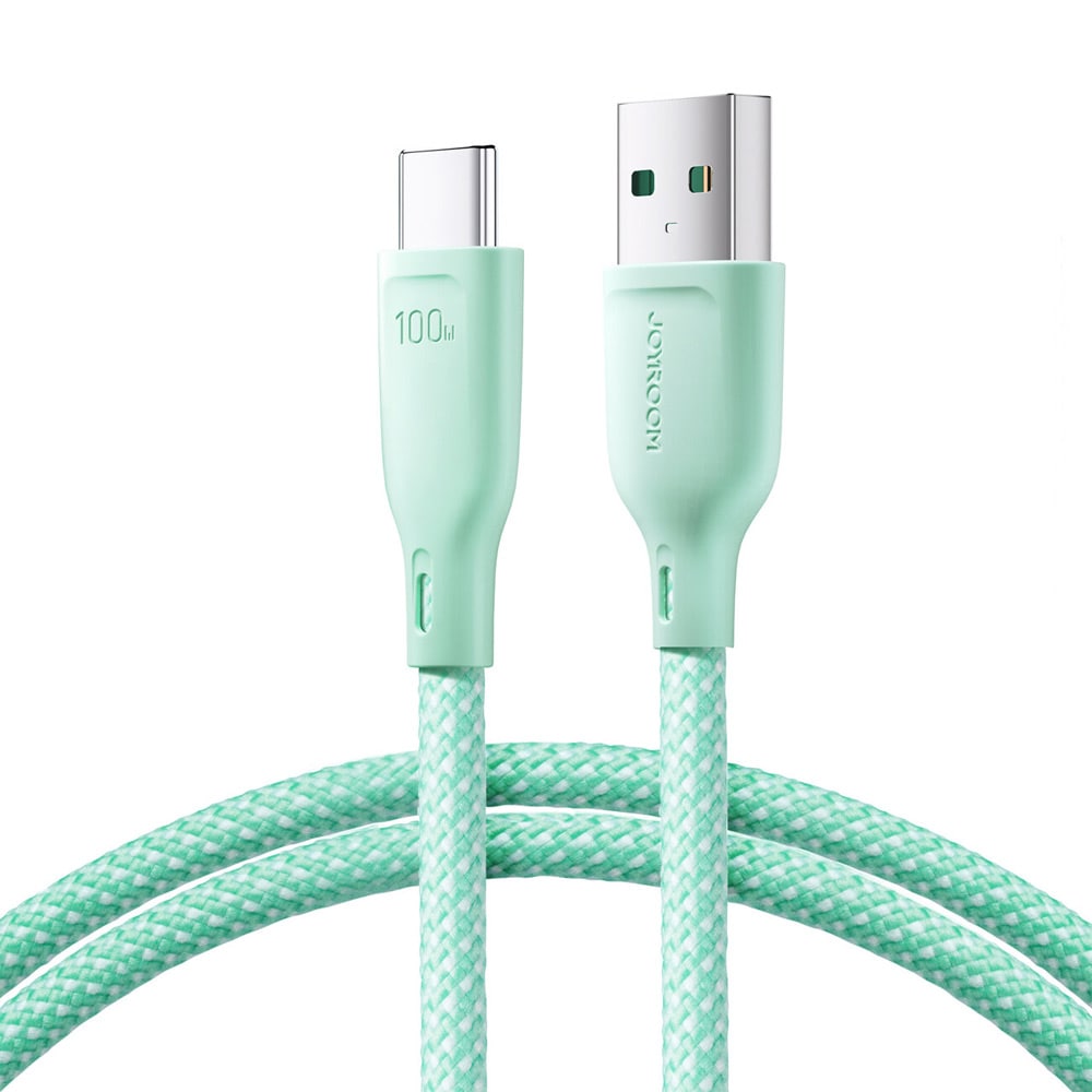 Joyroom Multi-Color USB-kabel - USB til USB-C 100W 1m - Grøn