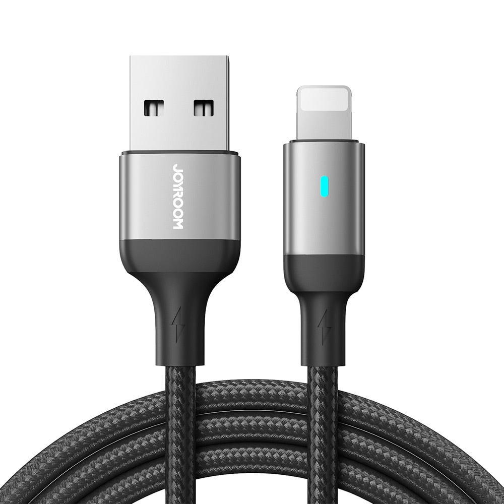 Joyroom USB Kabel - USB til Lightning 2,4A 1,2 m - Sort