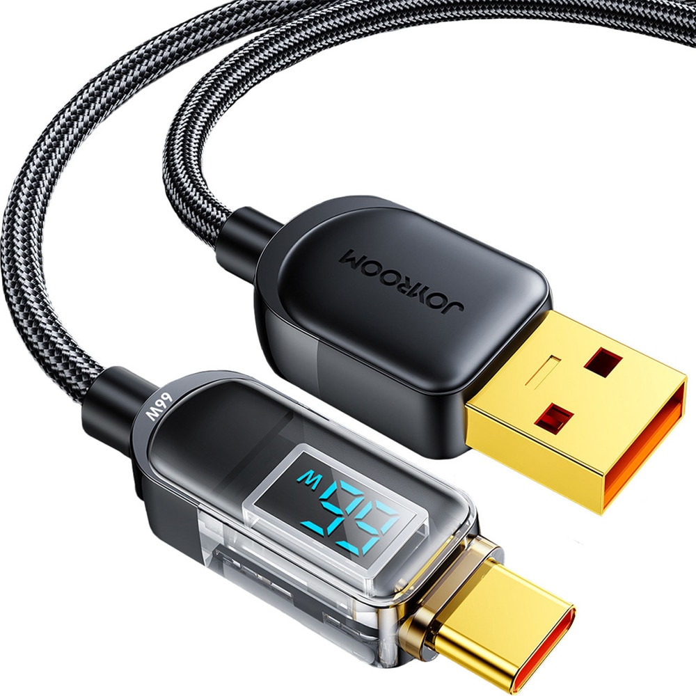 Joyroom USB kabel - USB til USB-C 66W 1,2 m - Sort