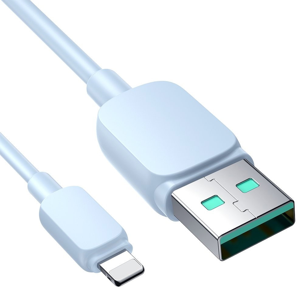 Joyroom USB kabel USB til Lightning 2.4A 1.2m - Blå